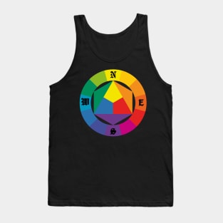 colorful compass with rainbow colors Tank Top